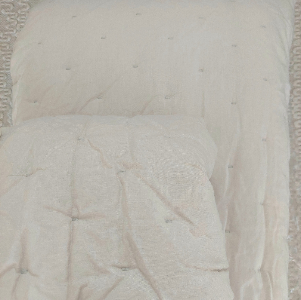 Quince Linen Sand Dream Quilt & 2 Sham Set ! Sz. King/ Cal King! (690) - Picture 10 of 15